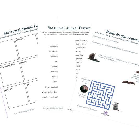 Lesson Plan & Activities: Mama Opossum's Misadventures
