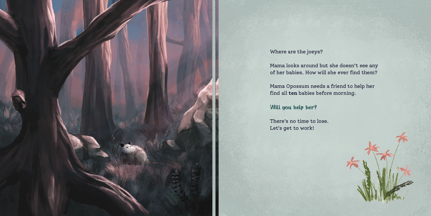 Mama Opossum's Misadventures: A Countdown with Nocturnal Critters